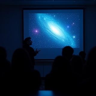 Kozmológiai előadás hallgatókkal